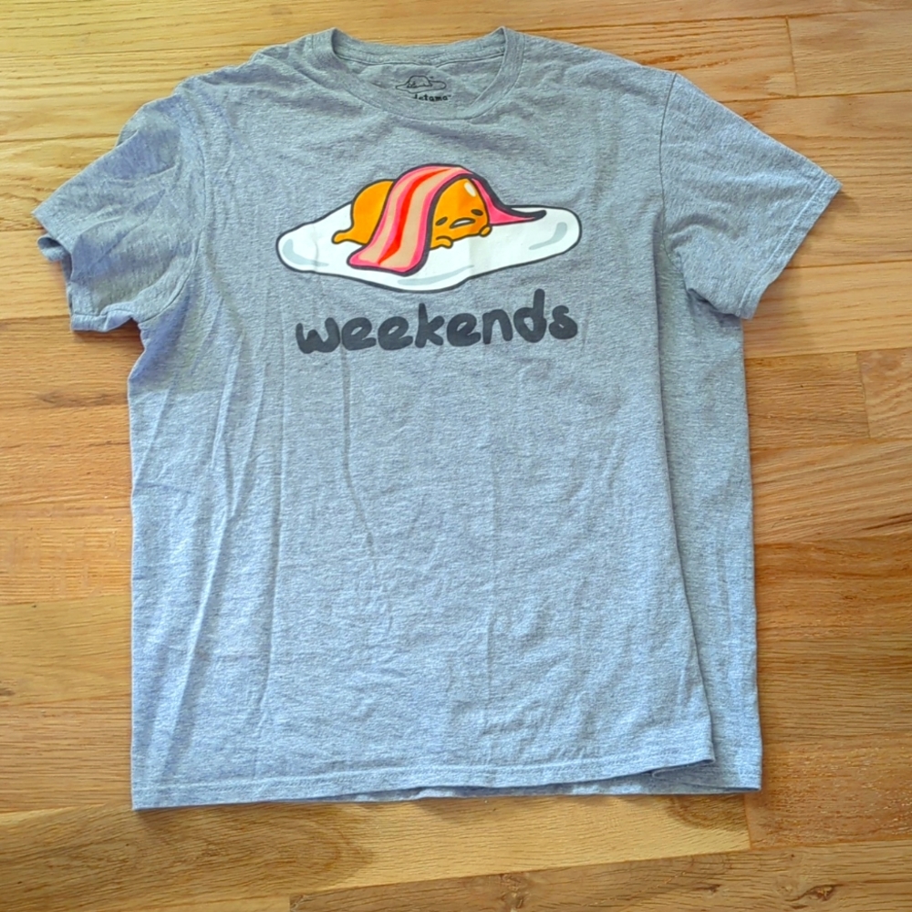 Gudetama Men's Lazy Egg Weekend T-shirt